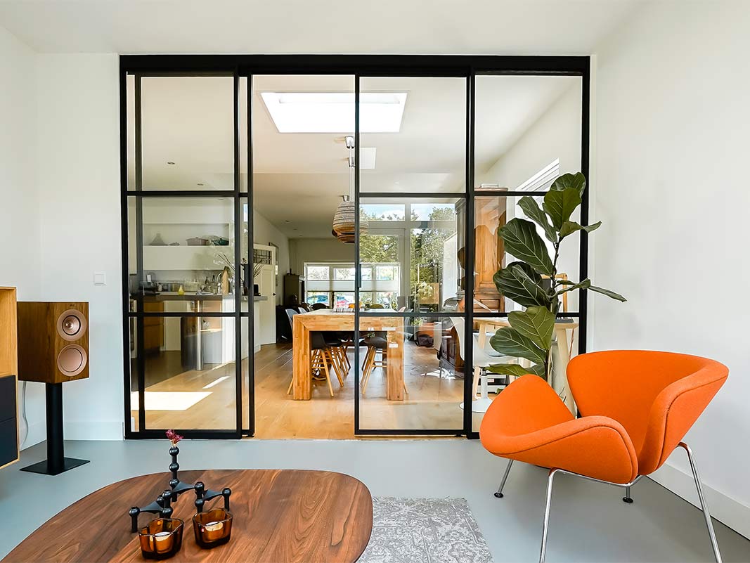 Dubbele schuifdeur Aluwdoors