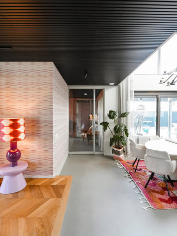 High-quality steel partition door with clean finish in modern interior.