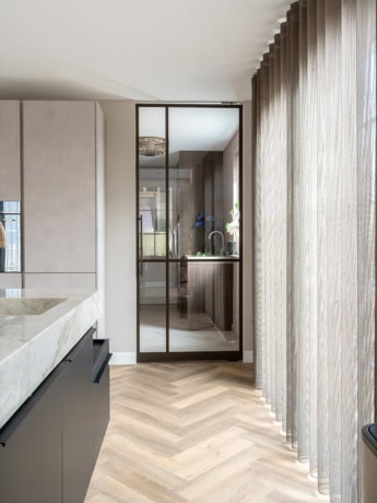 Bronze steel pivot door