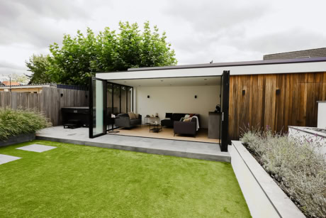 Aluminium vouwwanden met glas