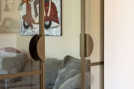 Halve maan greep schuifdeur